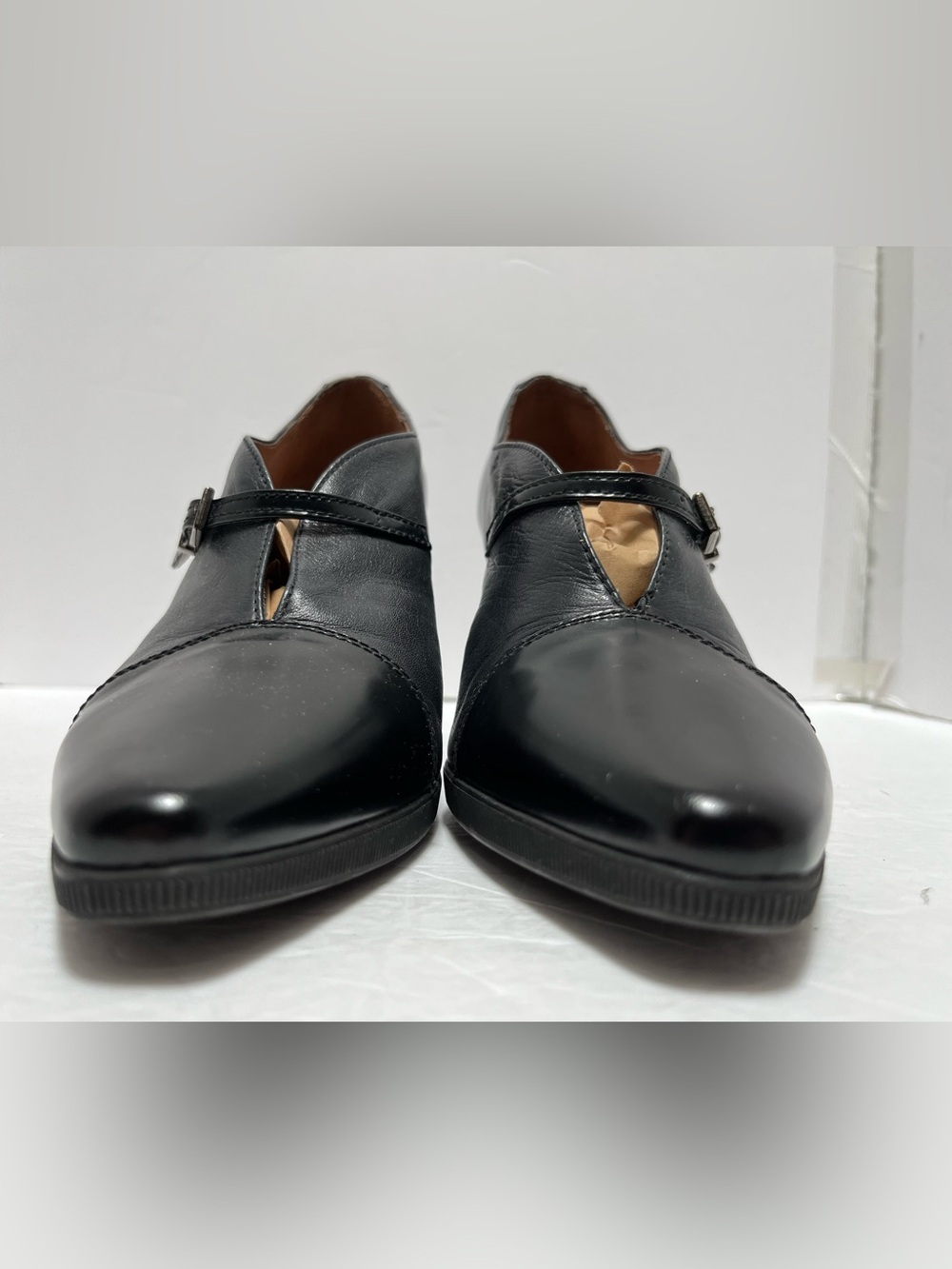 Hispanitas Joy Is a Choice Black Block Heel Point Toe Shoes, Size US8.5/EU39 - Picture 2 of 13